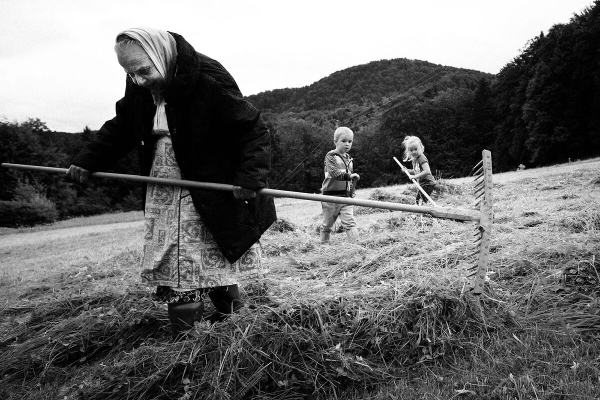 Dairy farmers in the Bavarian mountains