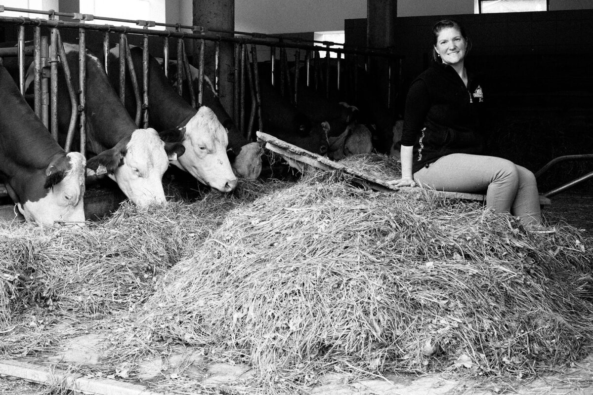 Dairy farmers in the Bavarian mountains