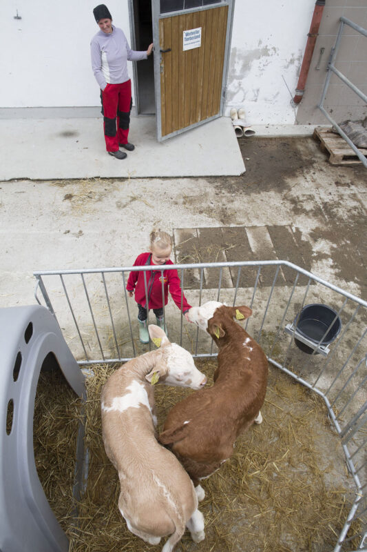 Dairy farmers in the Bavarian mountains