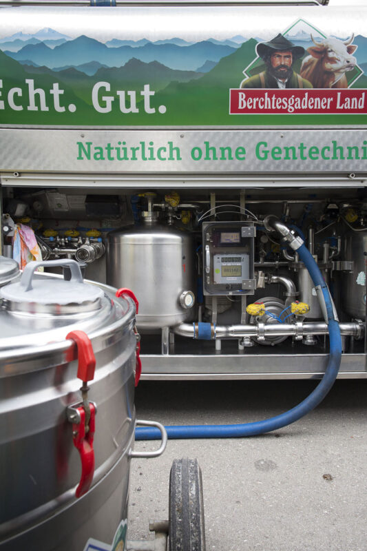 Dairy farmers in the Bavarian mountains